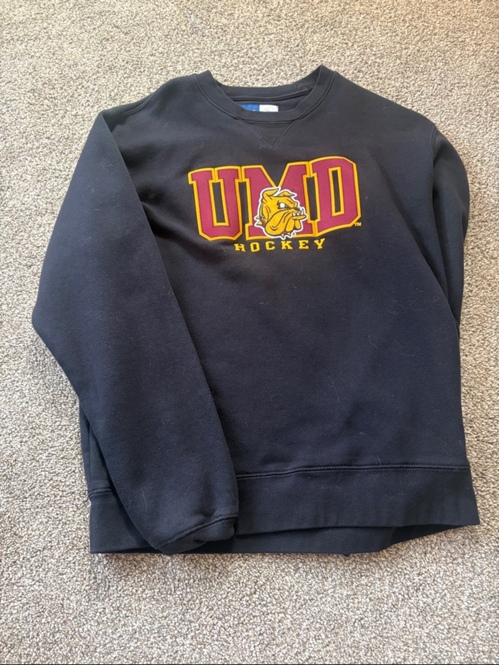 UMD Hockey Black Crewneck Sweatshirt